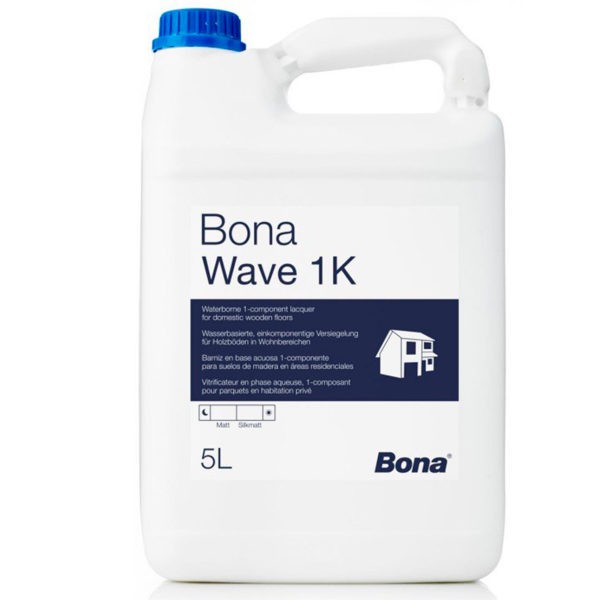Bona Wave 1K полумат. лак для средней нагрузки (4,95 л.)
